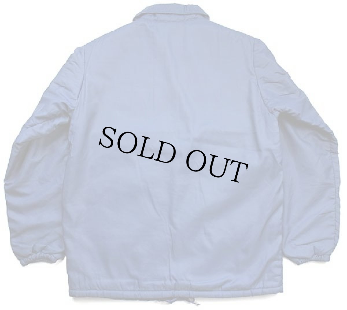 画像2: 70s USA製 DEERFOOT WENGER FEEDS パッチ付き ボアライナー ナイロン コーチジャケット 薄紺 (2)