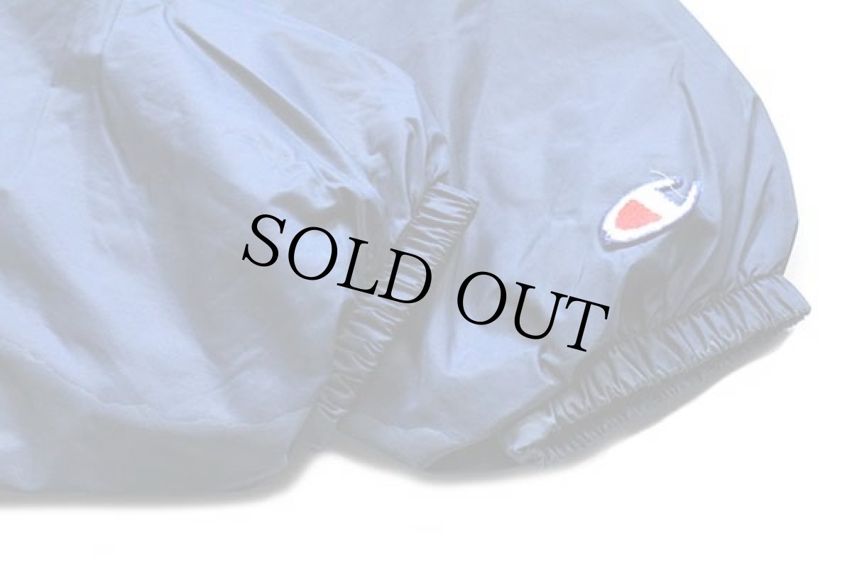 画像6: 90s USA製 Championチャンピオン ボアライナー ナイロンジャケット 紺 S (6)