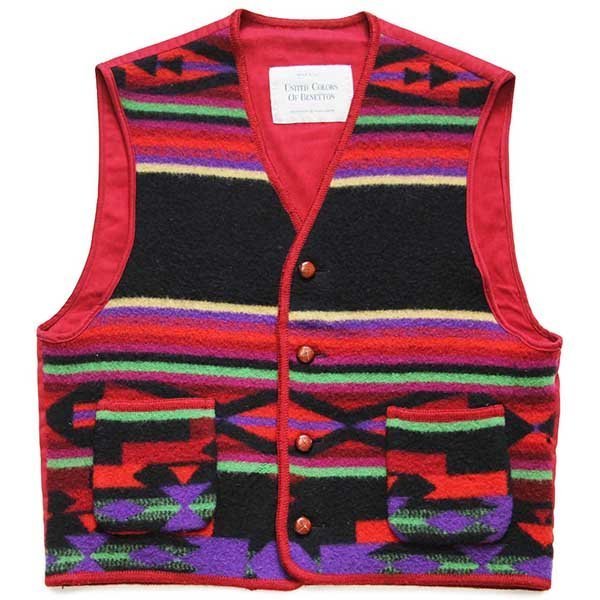 楽天市場】40s SOUTHWEST ARTS&CRAFTS ネイティブ柄 コンチョボタン チマヨ ラグ ベスト グレー 【中古】 : Used  Clothing Sixpacjoe