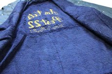 画像6: 80s USA製 AMERICAN VETERANS AUXILIARY チェーン刺繍&パッチ付き ボアライナー ナイロン コーチジャケット 紺 XL (6)