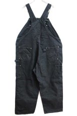 画像3: メキシコ製 carharttカーハート ダック地 ダブルニー オーバーオール 黒 w48 L28★特大 (3)