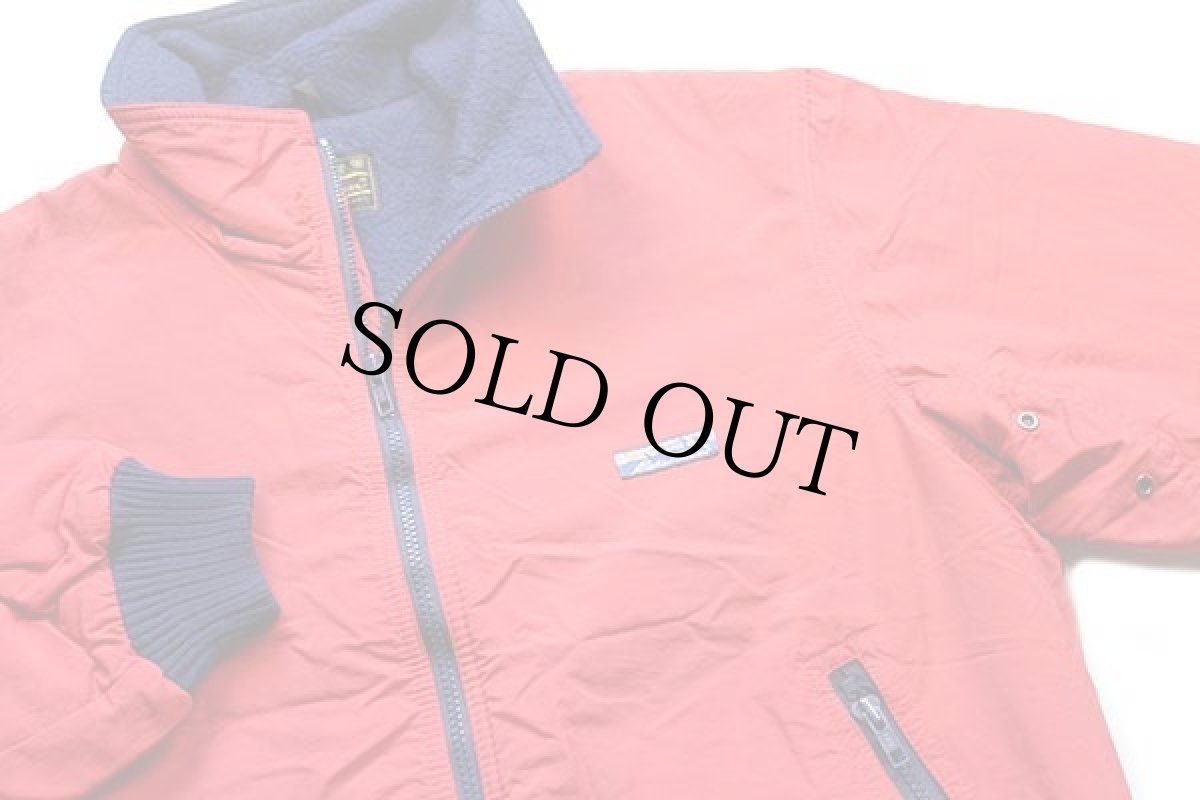 画像3: 80s USA製 EddieBauerエディーバウアー フリースライナー ナイロンジャケット 赤 M (3)