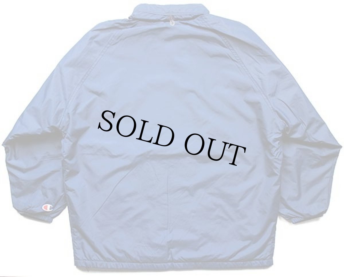 画像2: 90s USA製 Championチャンピオン ボアライナー ナイロンジャケット 紺 S (2)