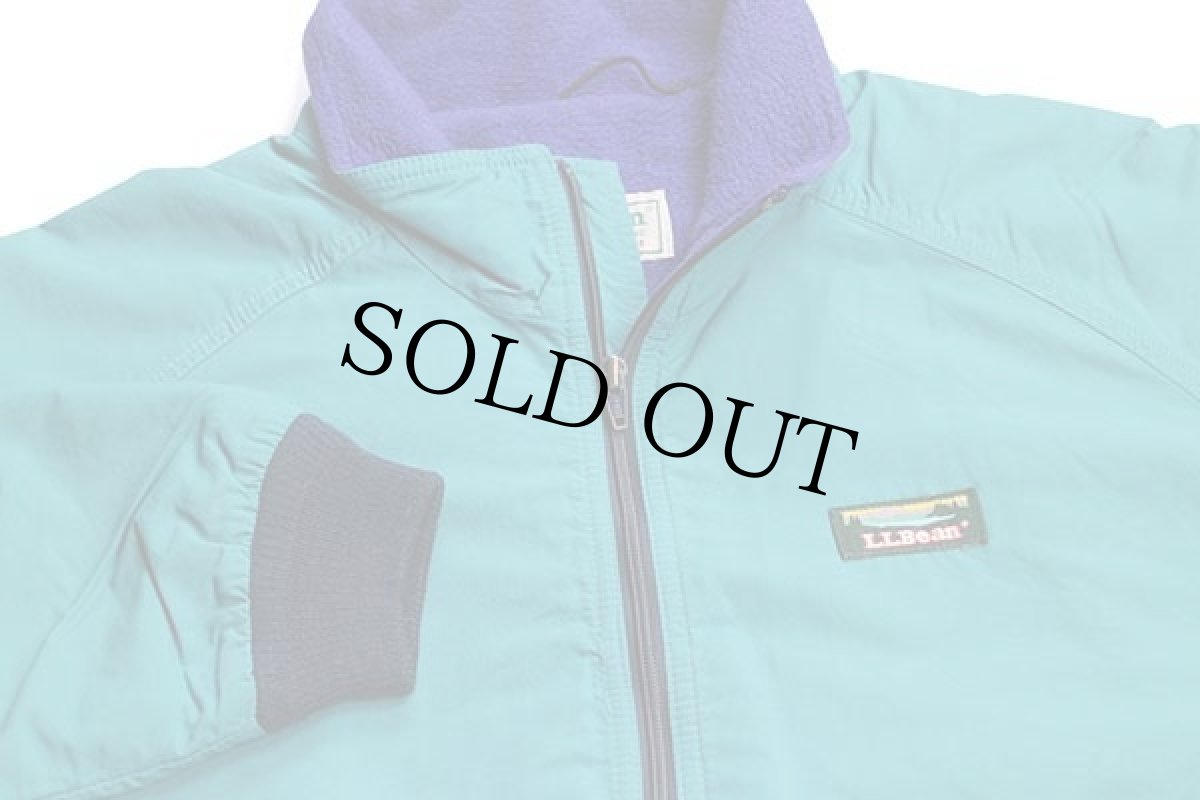 画像3: 90s L.L.Bean ウォームアップ フリースライナー ナイロンジャケット 緑 (3)