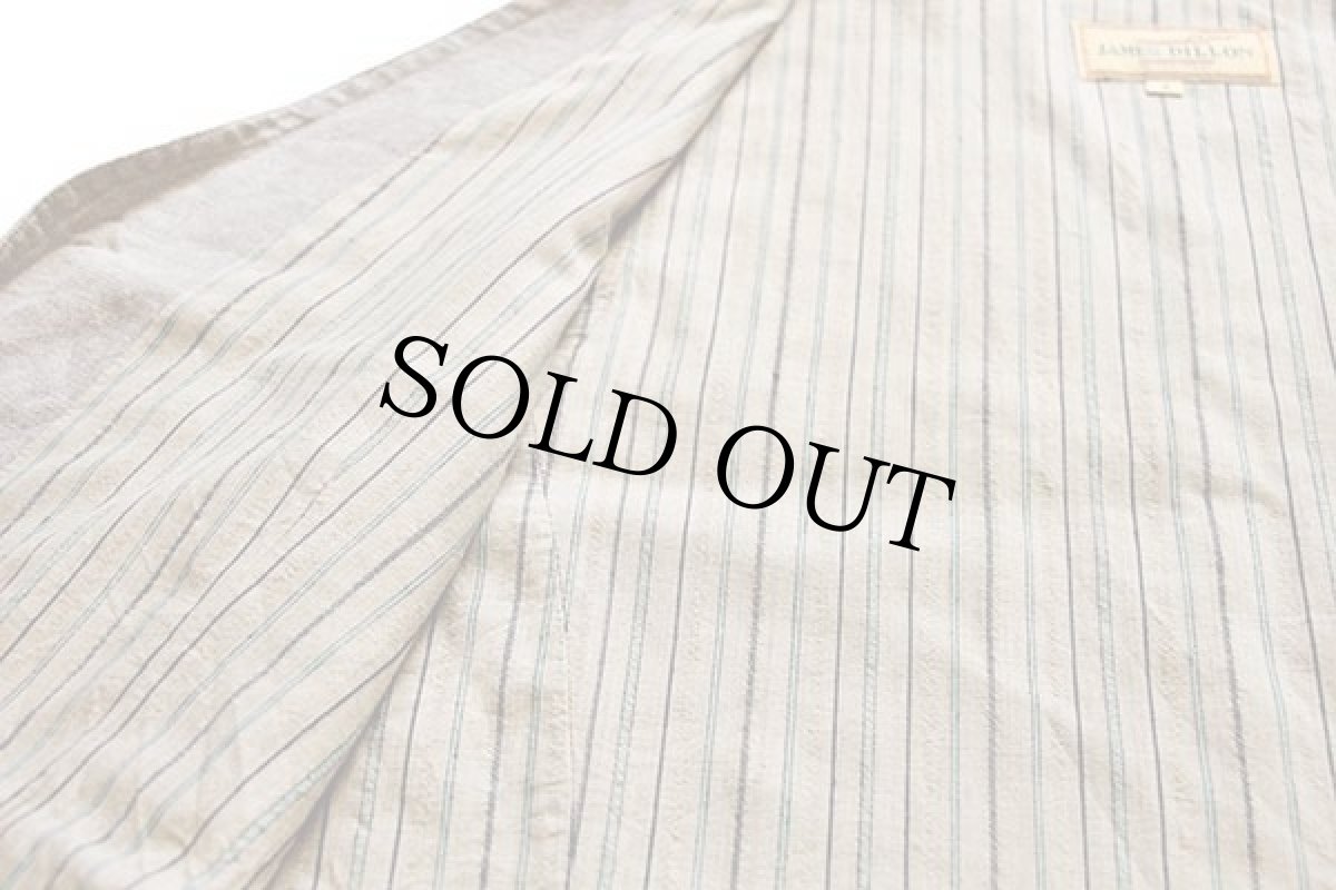 画像5: 90s JAMES DILLON リネンベスト グレーベージュ S★ジレ (5)