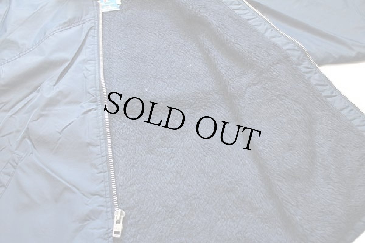 画像5: 90s USA製 Championチャンピオン ボアライナー ナイロンジャケット 紺 S (5)