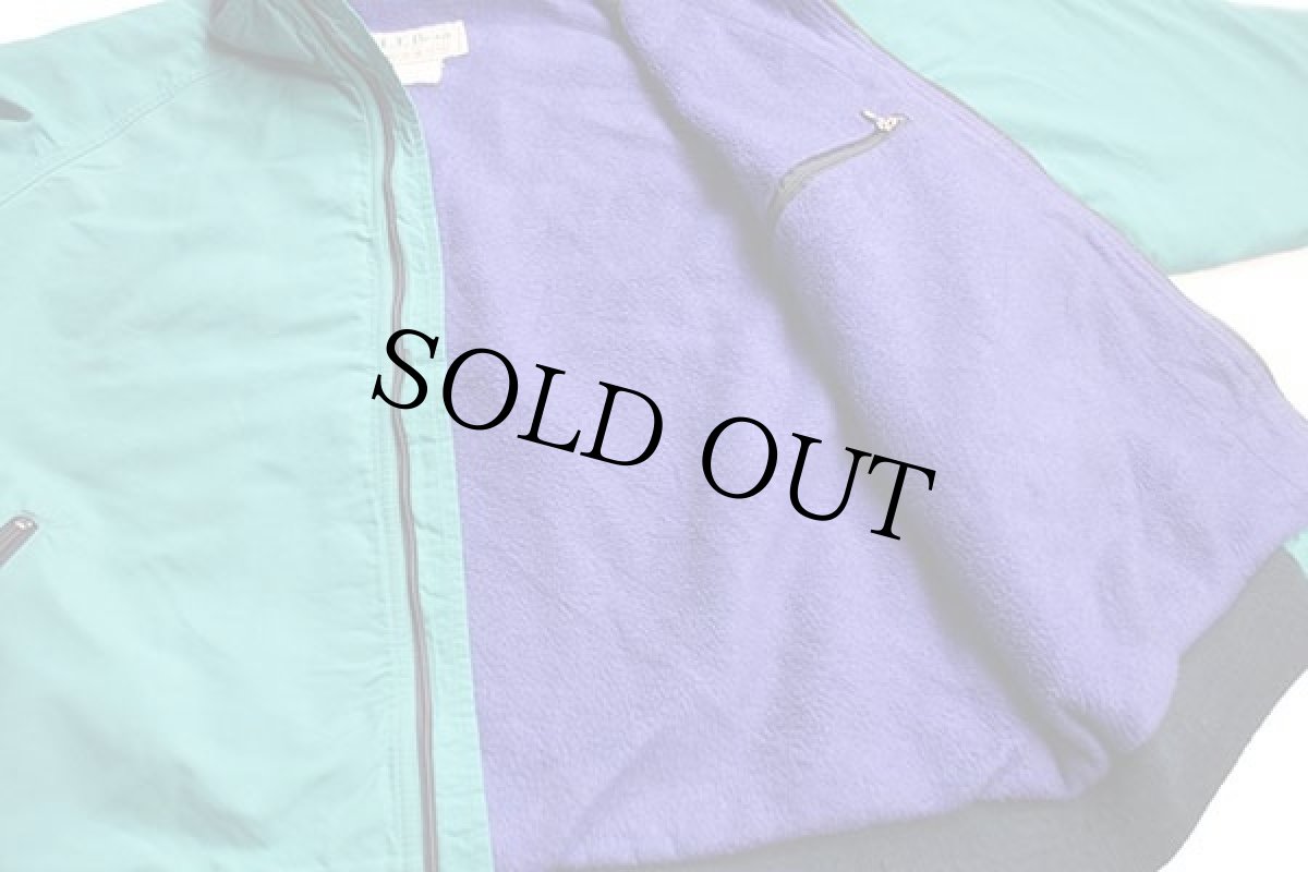 画像5: 90s L.L.Bean ウォームアップ フリースライナー ナイロンジャケット 緑 (5)