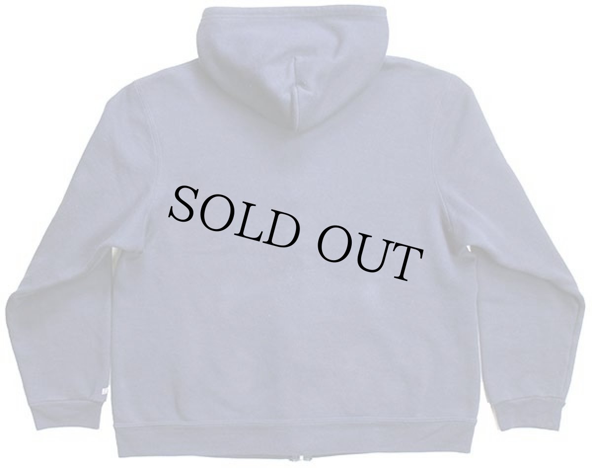 画像2: NAVY スウェット ジップパーカー 紺 XL (2)