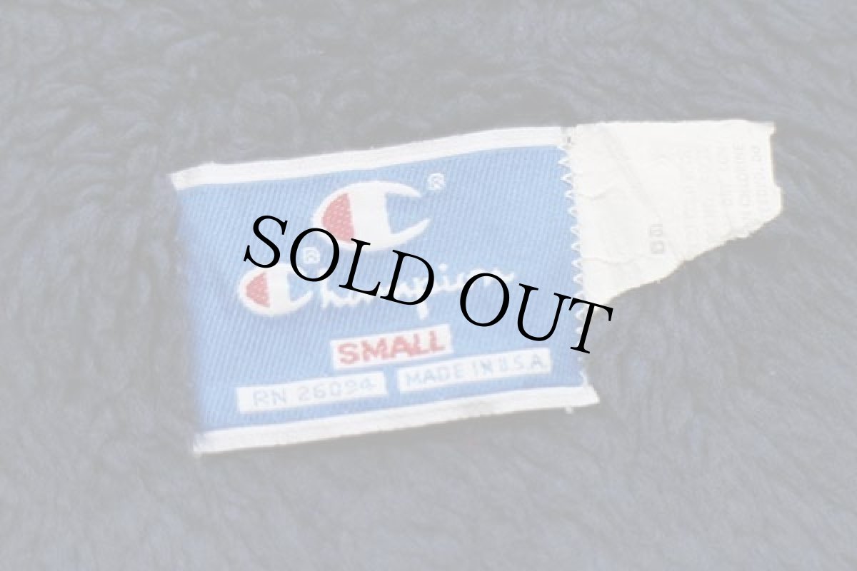 画像4: 90s USA製 Championチャンピオン ボアライナー ナイロンジャケット 紺 S (4)