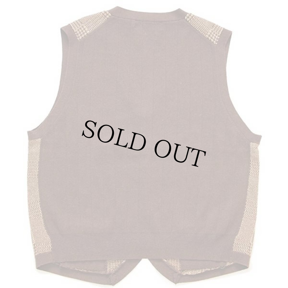 画像2: ポロ ラルフローレン グレンチェック コットン×カシミヤ×シルク×リネン ニット ベスト カーディガン XL (2)