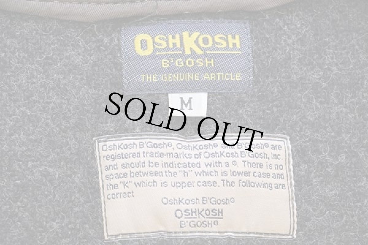 画像4: 90s OSHKOSH B'GOSH ウールベスト チャコールグレー M (4)