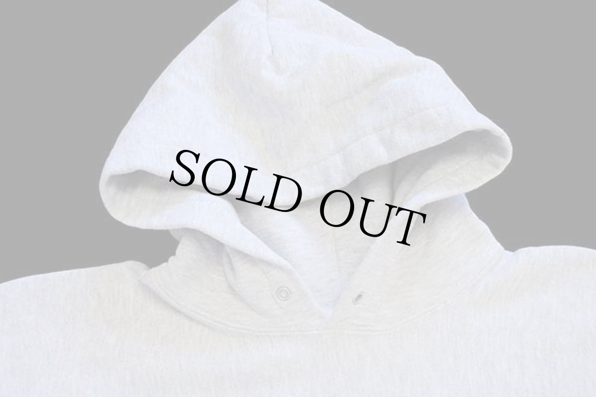 画像3: 00s メキシコ製 Championチャンピオン 無地 目無し リバースウィーブ スウェットパーカー 杢グレー M (3)