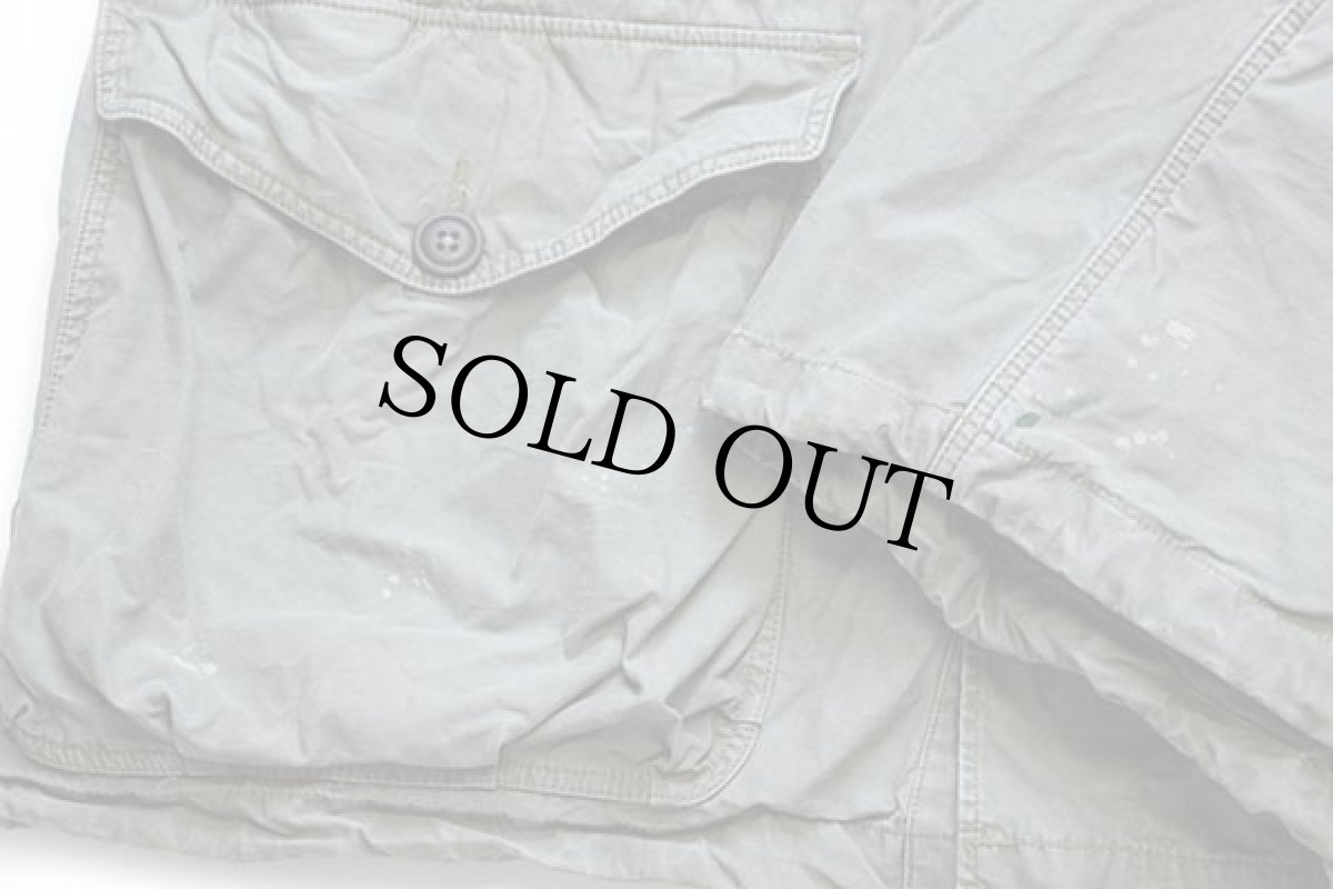 画像9: ポロ ラルフローレン ユニオンジャック パッチ付き ビンテージ加工 コットンポプリン コンバットジャケット セージグリーン (9)