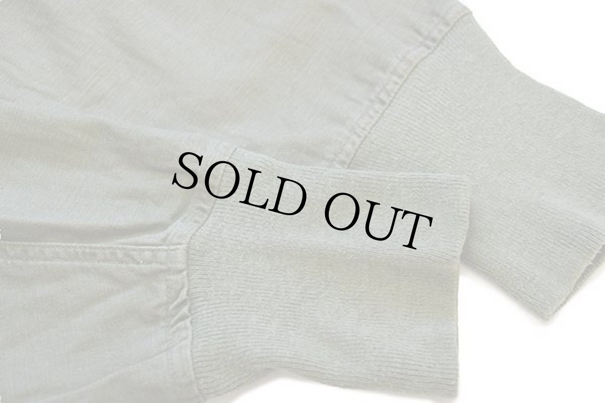 画像5: 70s 米軍 U.S.ARMY スタンドカラー コットンサテン ケミカルプロテクティブ ライナーシャツ オリーブグリーン M★23 (5)