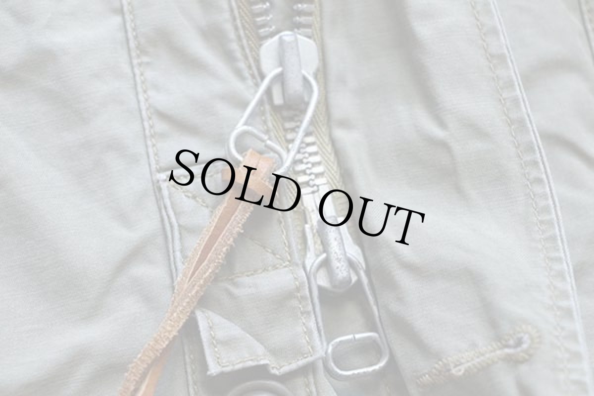 画像7: ポロ ラルフローレン ユニオンジャック パッチ付き ビンテージ加工 コットンポプリン コンバットジャケット セージグリーン (7)