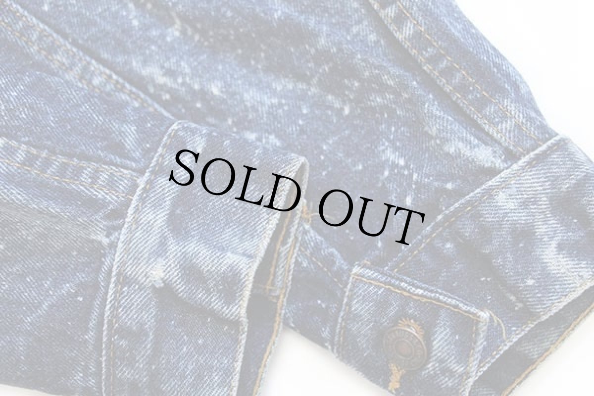 画像8: 80s USA製 Levi'sリーバイス 70507 ギャラクティックウォッシュ デニムジャケット 4ポケット★ブリーチ (8)