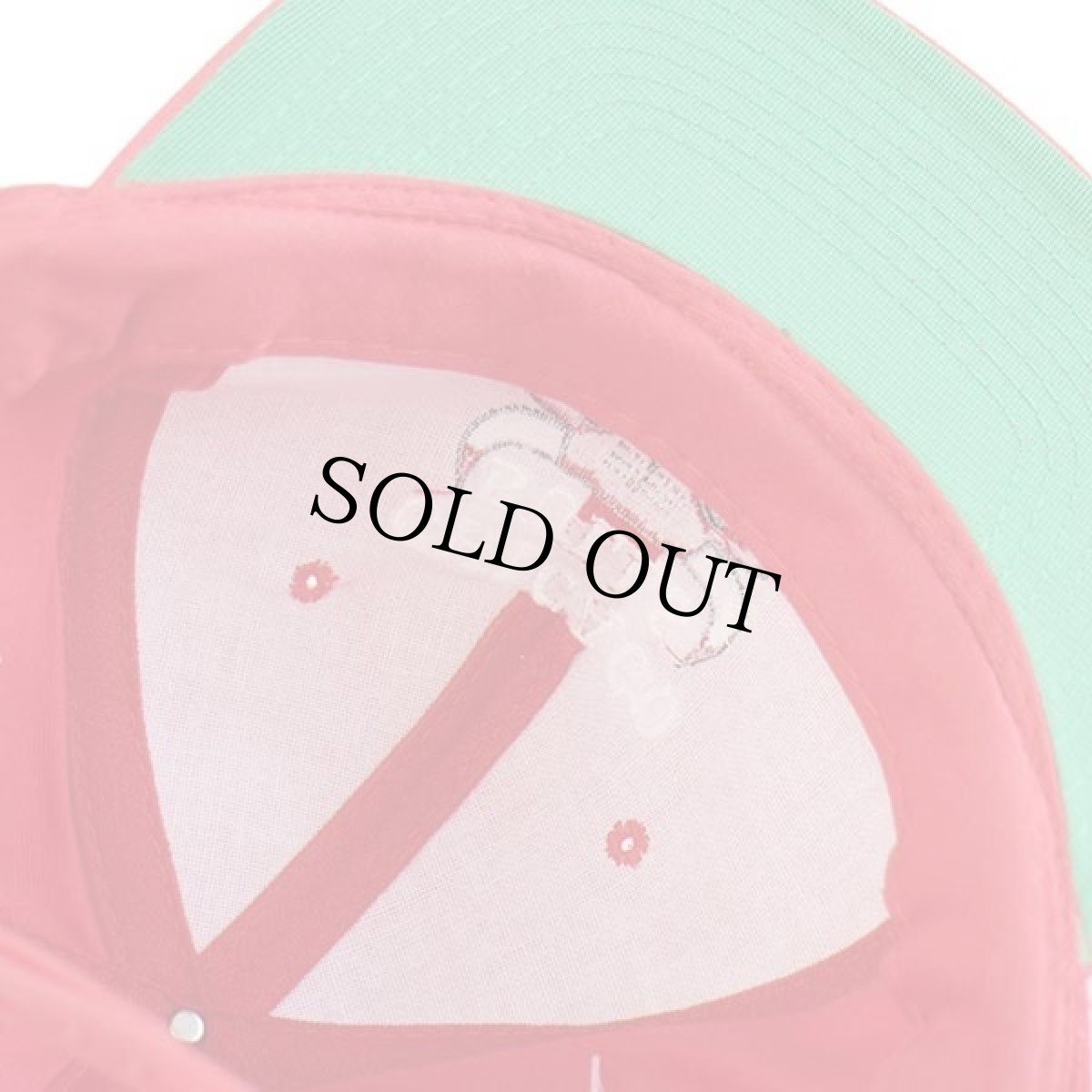 画像8: デッドストック★90s NBA CHICAGO BULLS シカゴ ブルズ ロゴ刺繍 コットンキャップ 赤 (8)