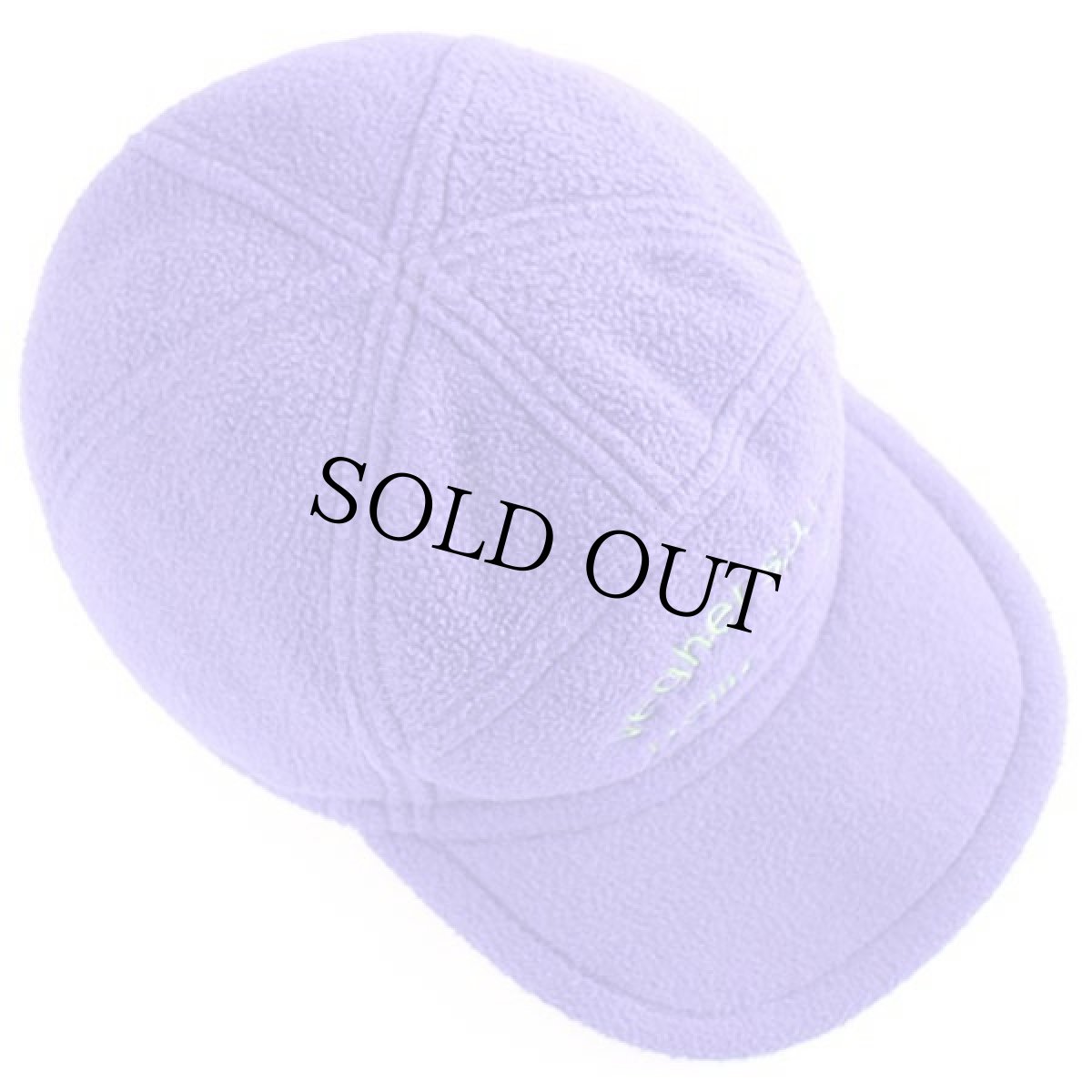 画像3: 90s イタリア製 vegher sport pellizzano 刺繍 耳当て付き POLARTEC フリースキャップ 青紫 IV (3)