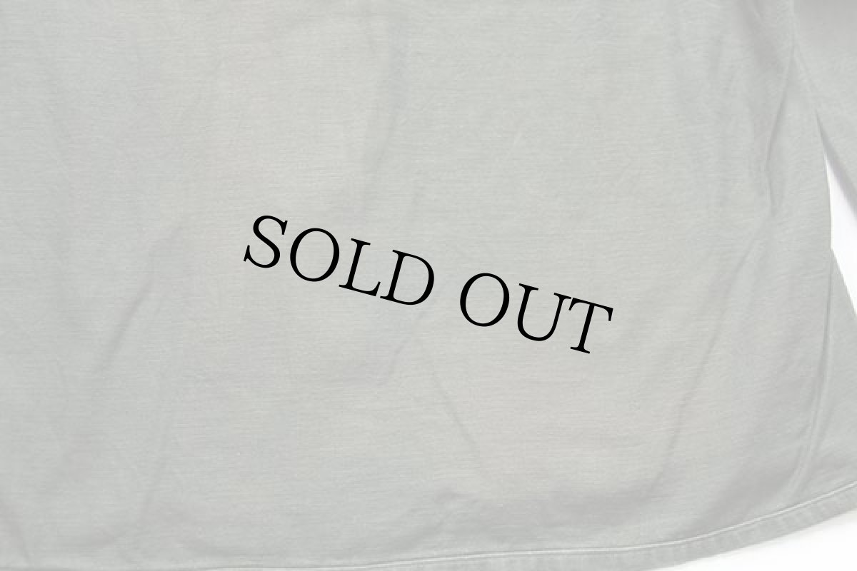 画像6: 70s 米軍 U.S.ARMY スタンドカラー コットンサテン ケミカルプロテクティブ ライナーシャツ オリーブグリーン M★09 (6)