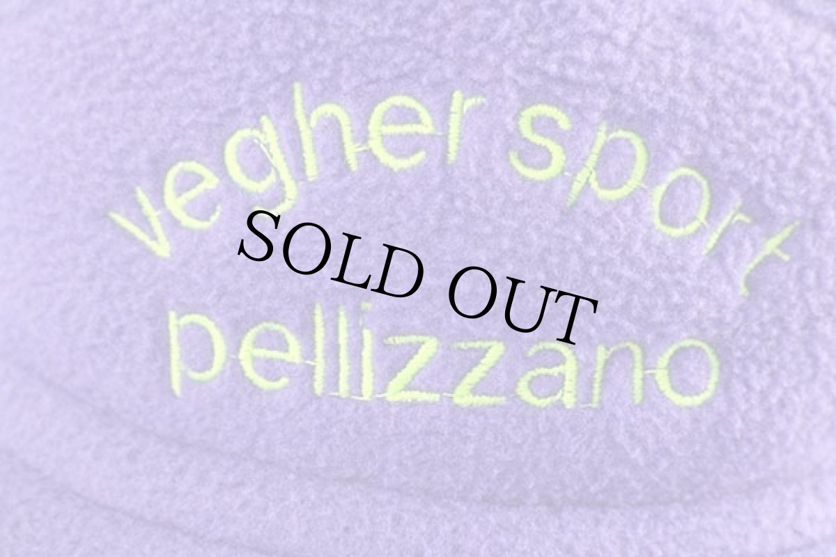 画像6: 90s イタリア製 vegher sport pellizzano 刺繍 耳当て付き POLARTEC フリースキャップ 青紫 IV (6)