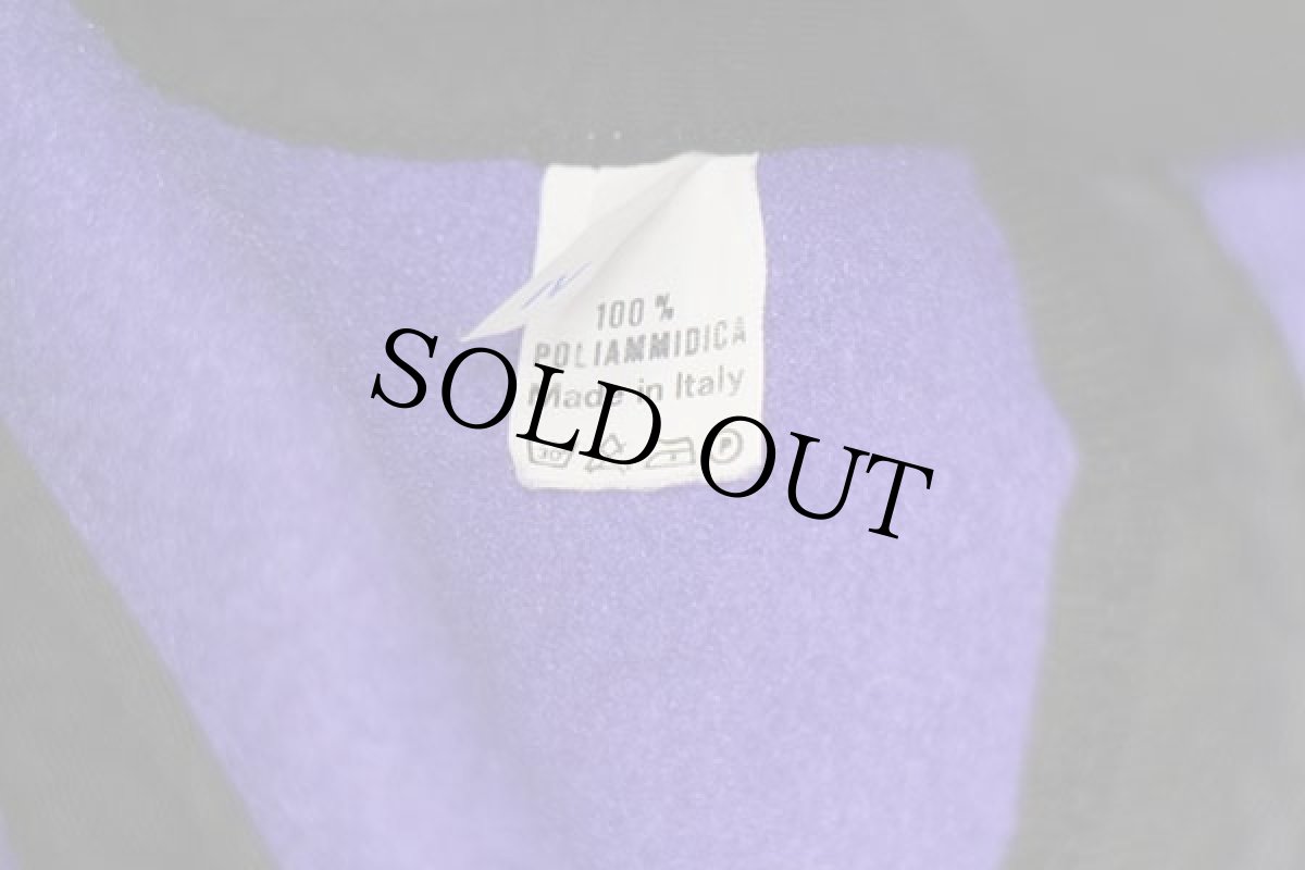 画像7: 90s イタリア製 vegher sport pellizzano 刺繍 耳当て付き POLARTEC フリースキャップ 青紫 IV (7)