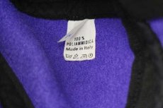 画像7: 90s イタリア製 vegher sport pellizzano 刺繍 耳当て付き POLARTEC フリースキャップ 青紫 IV (7)