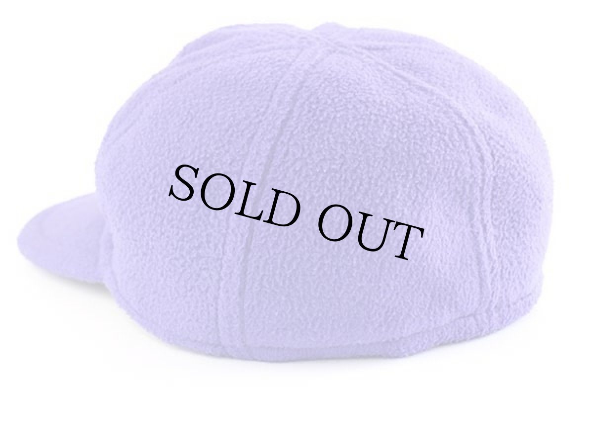 画像2: 90s イタリア製 vegher sport pellizzano 刺繍 耳当て付き POLARTEC フリースキャップ 青紫 IV (2)