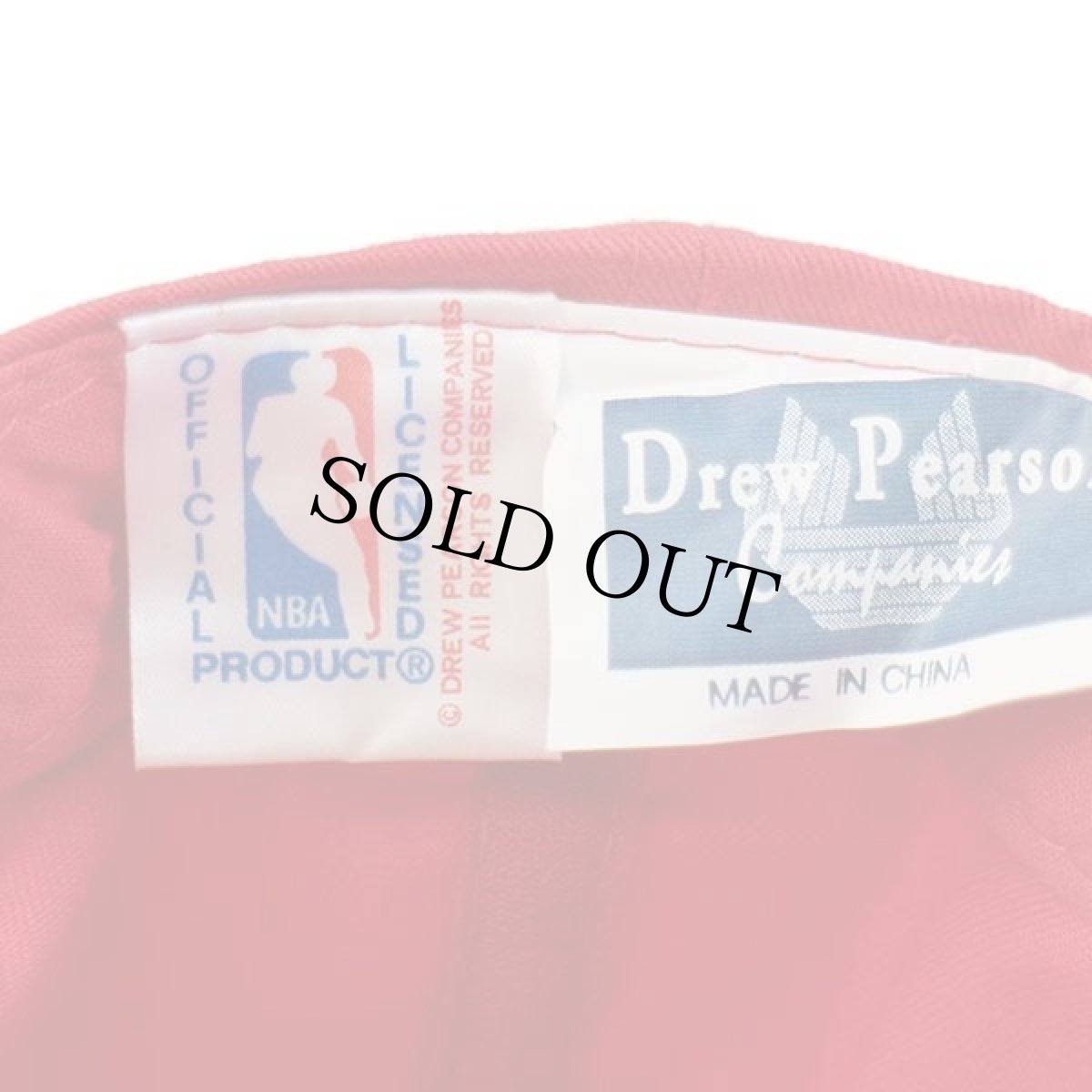 画像5: デッドストック★90s NBA CHICAGO BULLS シカゴ ブルズ ロゴ刺繍 コットンキャップ 赤 (5)