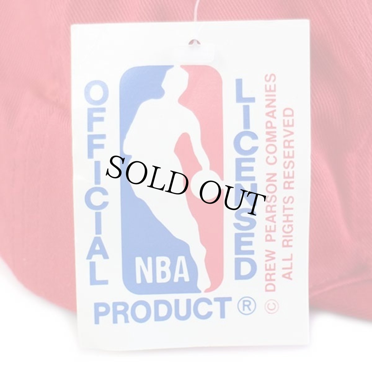 画像6: デッドストック★90s NBA CHICAGO BULLS シカゴ ブルズ ロゴ刺繍 コットンキャップ 赤 (6)