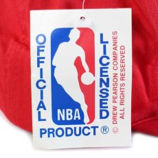 画像6: デッドストック★90s NBA CHICAGO BULLS シカゴ ブルズ ロゴ刺繍 コットンキャップ 赤 (6)