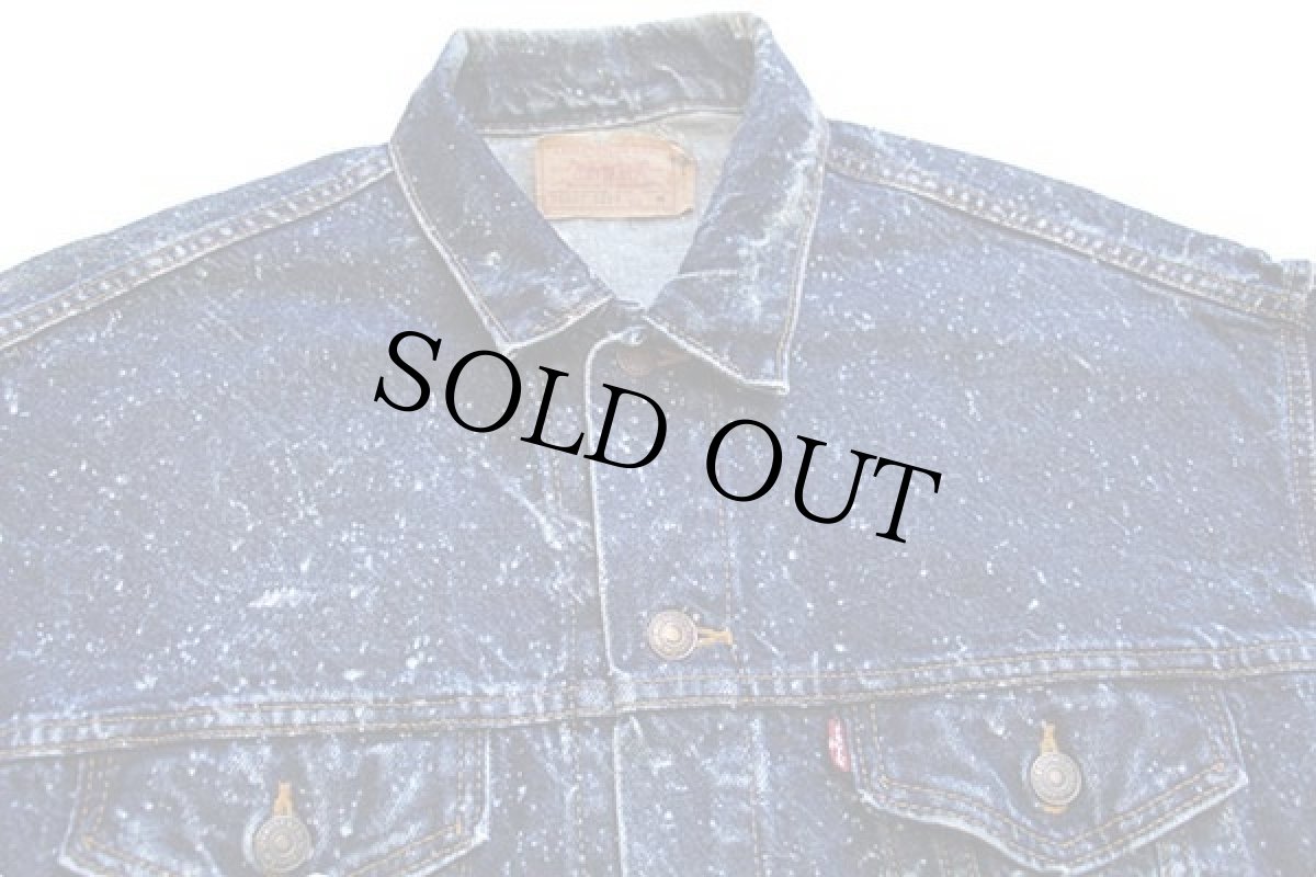 画像3: 80s USA製 Levi'sリーバイス 70507 ギャラクティックウォッシュ デニムジャケット 4ポケット★ブリーチ (3)