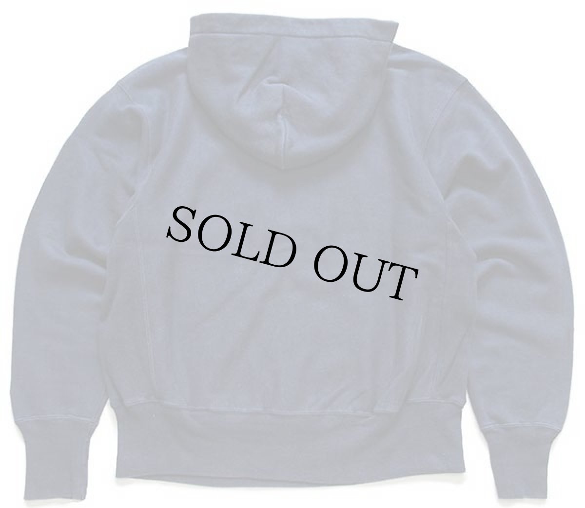 画像2: 00s メキシコ製 Championチャンピオン 無地 目無し リバースウィーブ スウェットパーカー 紺 M (2)