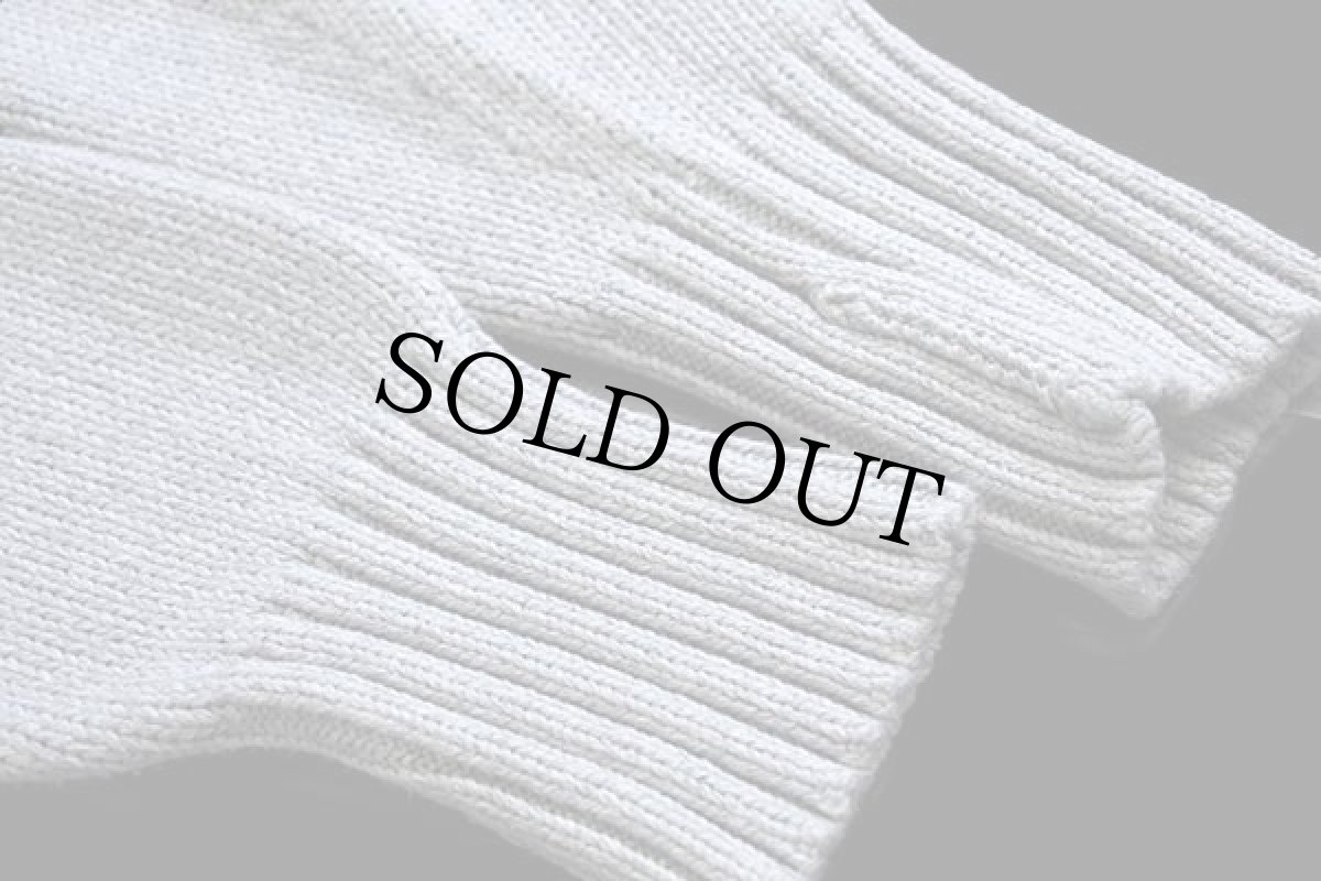 画像6: 90s ポロ ラルフローレン ワンポイント コットンニット セーター ライトグレー (6)