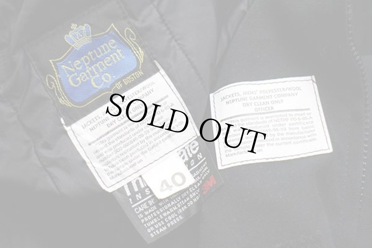 画像4: 00s U.S.NAVY Thinsulate 中綿入りライナー オフィサージャケット 黒 40R (4)