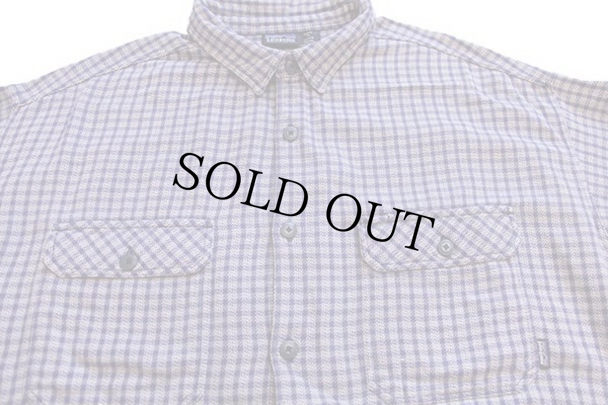 画像3: 90s ポルトガル製 patagoniaパタゴニア チェック オーガニックコットン フランネルシャツ XL (3)