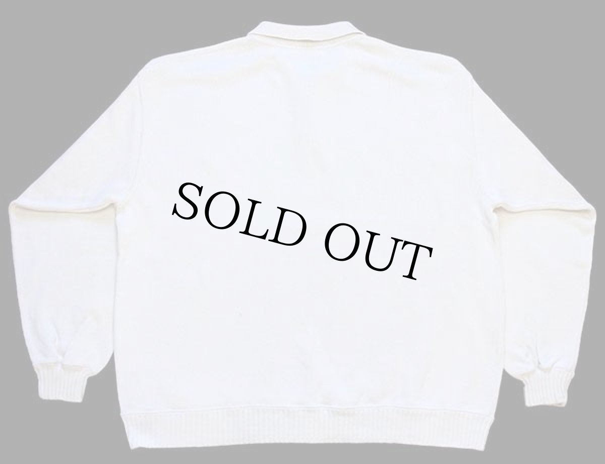 画像2: 80s USA製 L.L.Bean 襟付き コットンニット セーター オフホワイト XL (2)