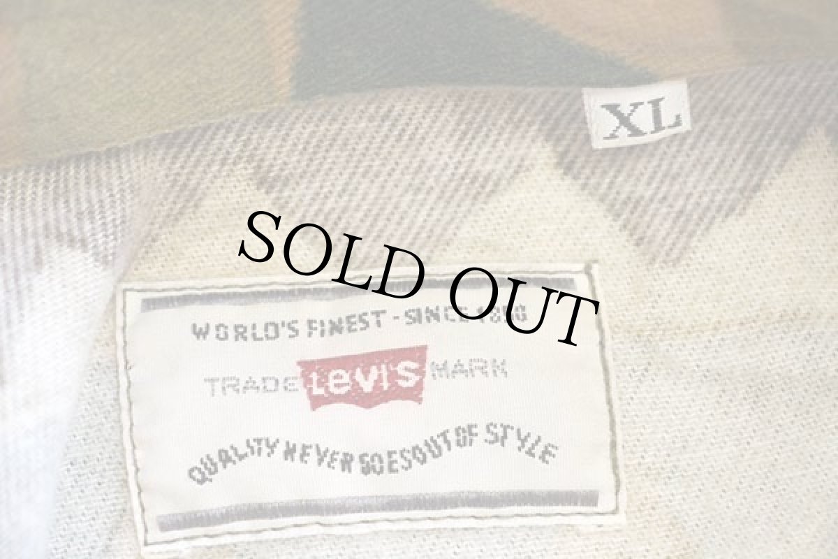 画像4: 90s Levi'sリーバイス フォークロア柄 コットン シャモアクロスシャツ XL★ユーロ (4)