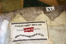 画像4: 90s Levi'sリーバイス フォークロア柄 コットン シャモアクロスシャツ XL★ユーロ (4)