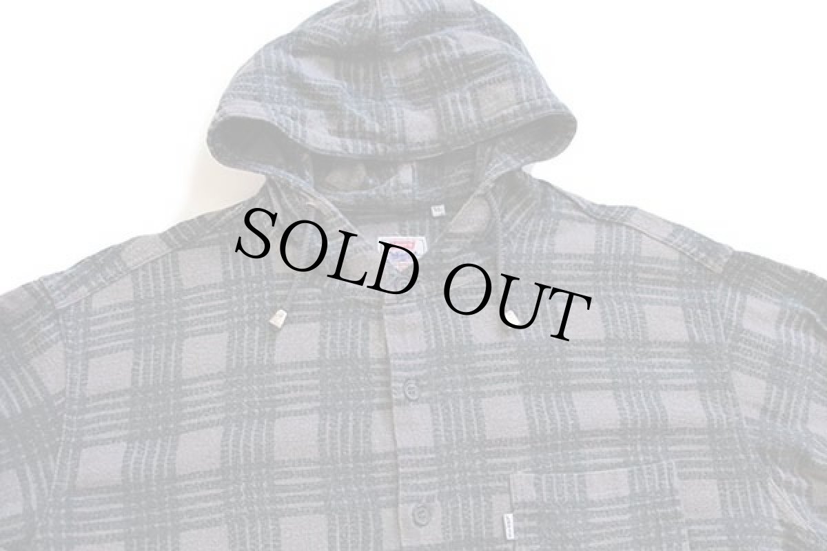 画像3: 90s イタリア製 Levi'sリーバイス 格子柄 コットン シャモアクロス シャツパーカー XL★ユーロ (3)