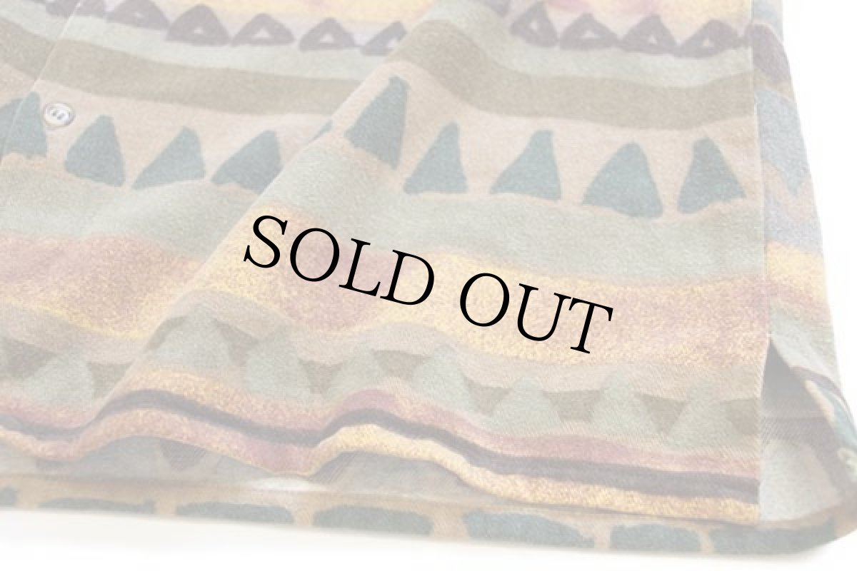 画像5: 90s Levi'sリーバイス フォークロア柄 コットン シャモアクロスシャツ XL★ユーロ (5)