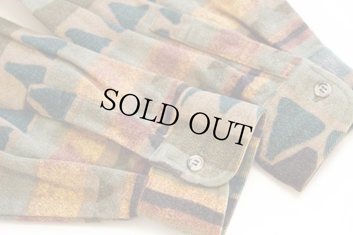 画像6: 90s Levi'sリーバイス フォークロア柄 コットン シャモアクロスシャツ XL★ユーロ (6)