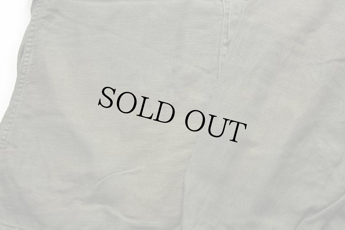 画像6: 70s 米軍 U.S.ARMY スタンドカラー コットンサテン ケミカルプロテクティブ ライナーシャツ オリーブグリーン M★08 (6)