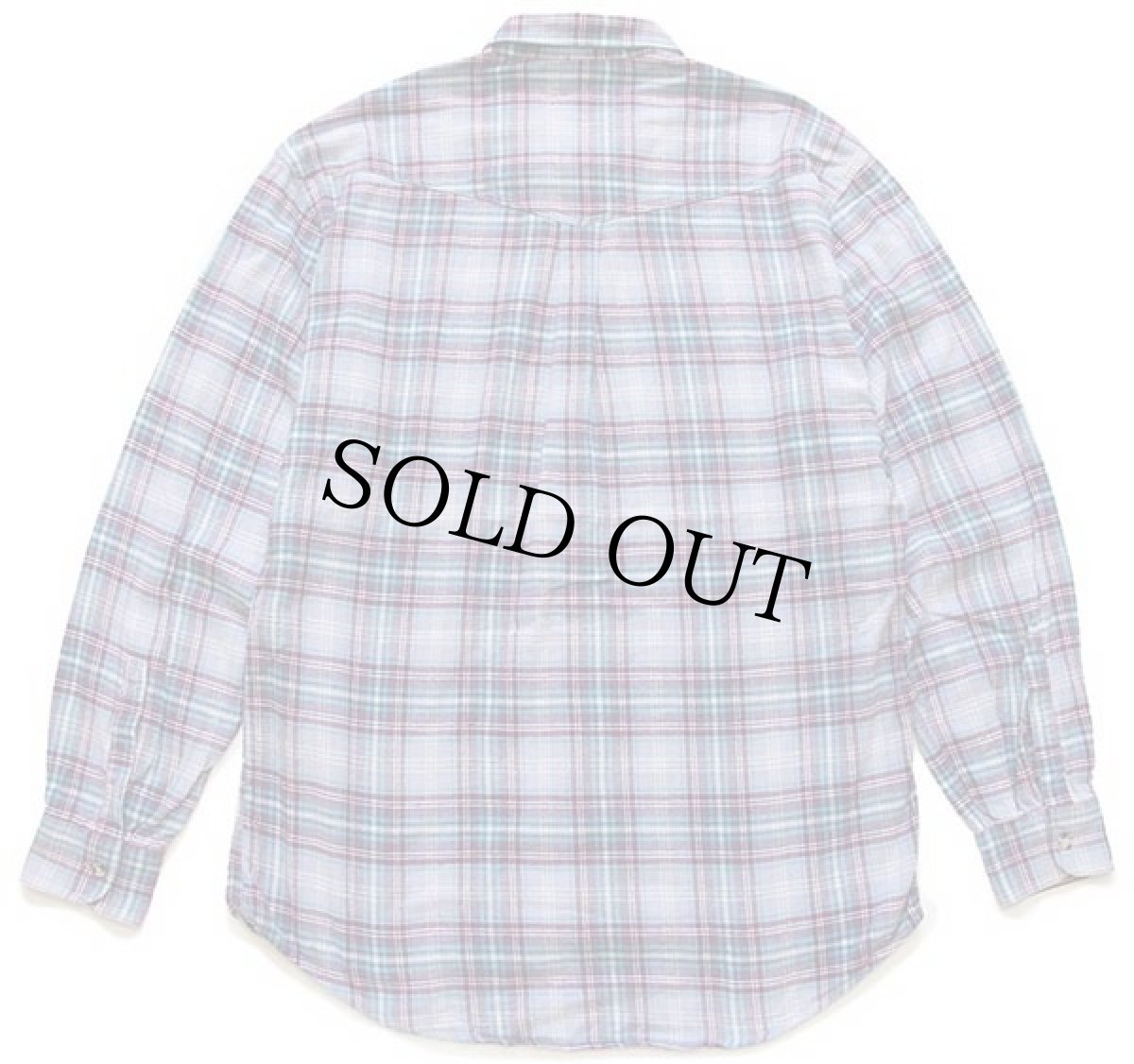 画像2: 90s イタリア製 Levi'sリーバイス タータンチェック コットン ライトネルシャツ M★ユーロ (2)