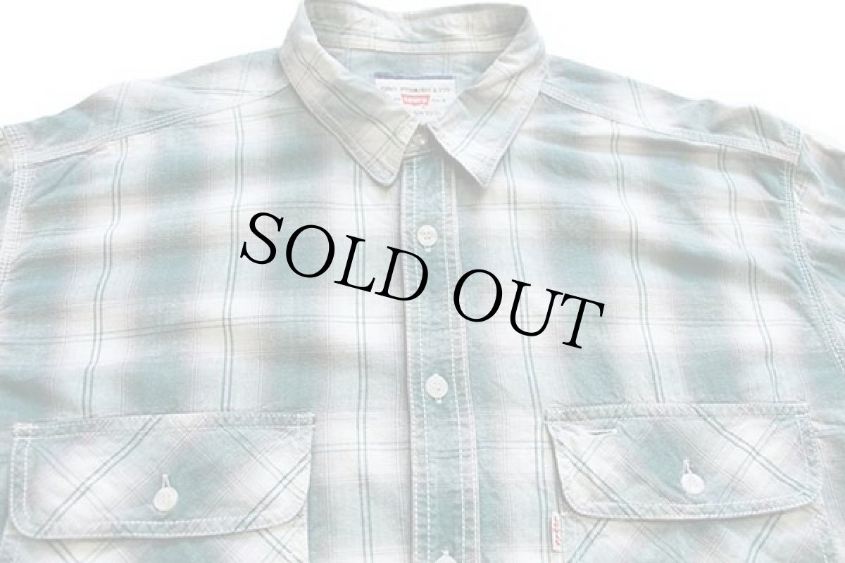 画像3: 90s Levi'sリーバイス オンブレチェック コットンシャツ XL★ユーロ (3)