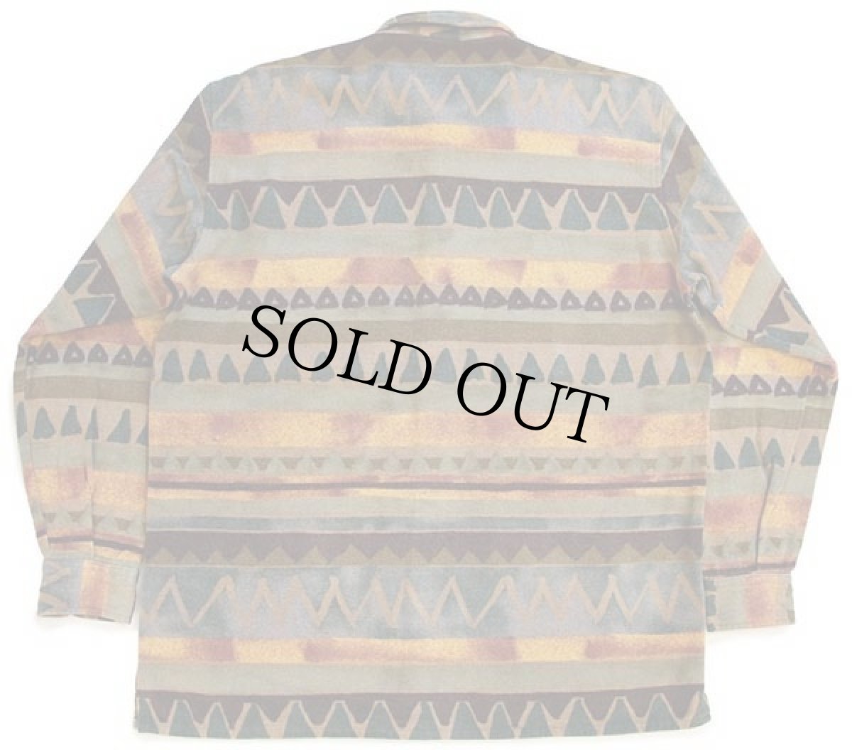 画像2: 90s Levi'sリーバイス フォークロア柄 コットン シャモアクロスシャツ XL★ユーロ (2)