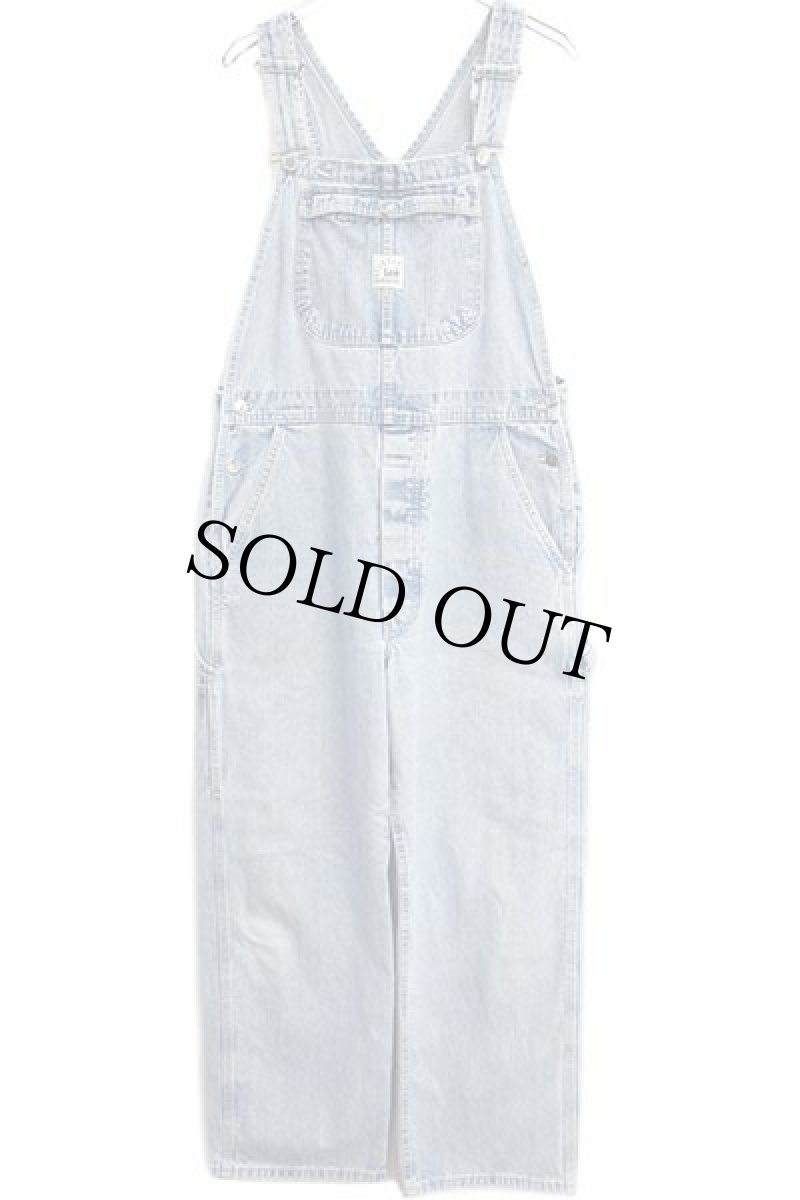 画像2: 90s USA製 Leeリー RIVETED デニム オーバーオール L (2)
