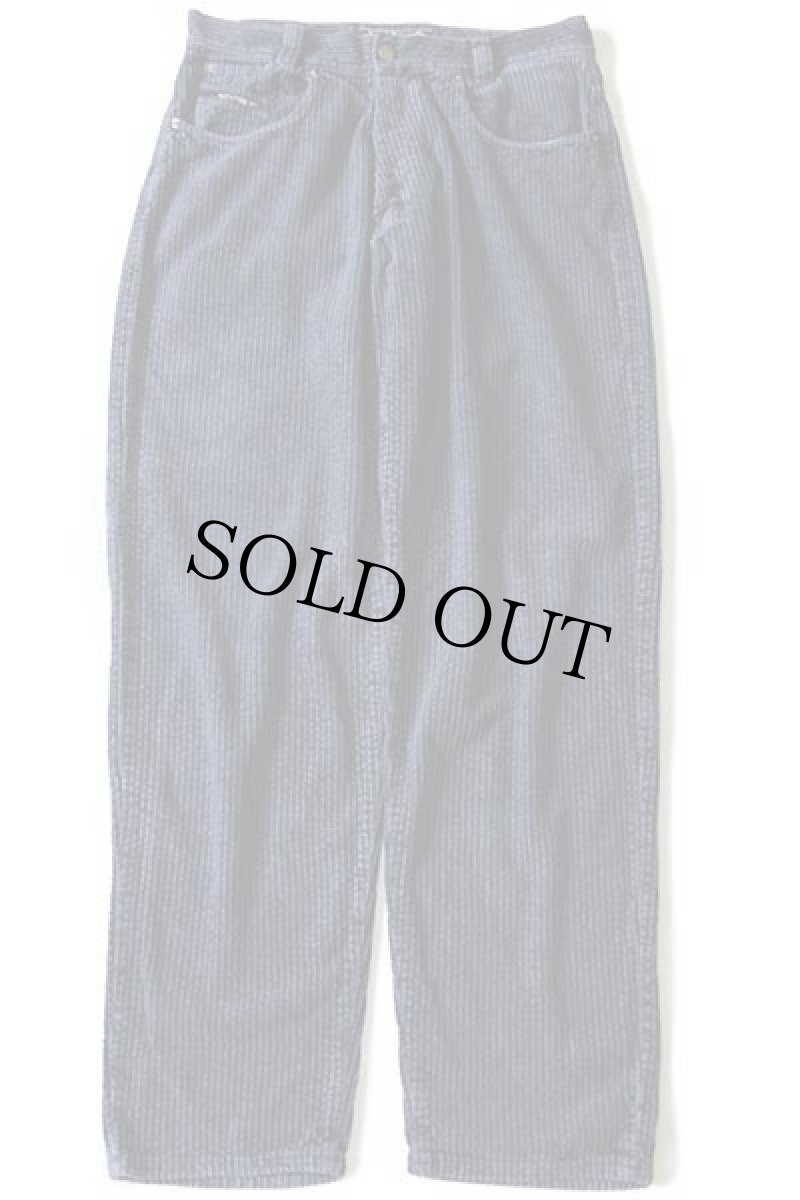 画像2: 90s イタリア製 KENVELO コットン 極太畝 コーデュロイパンツ 紺 33/34 (2)