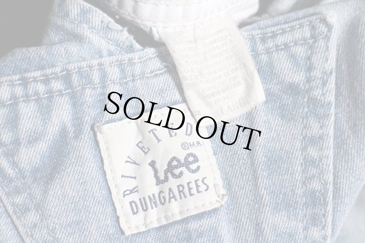 画像6: 90s USA製 Leeリー RIVETED デニム オーバーオール L (6)