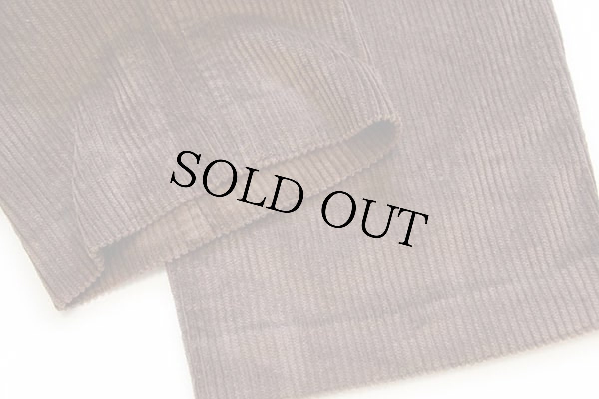 画像7: 90s イタリア製 PEPPER ツータック コットン 太畝 コーデュロイパンツ 焦げ茶 w30★スラックス (7)