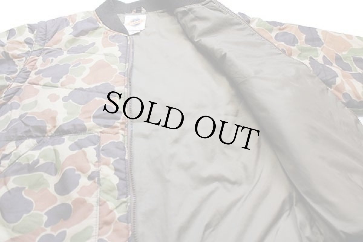 画像5: 80s Churchill ダックハンターカモ 2WAY 中綿入り ナイロンジャケット★ベスト (5)